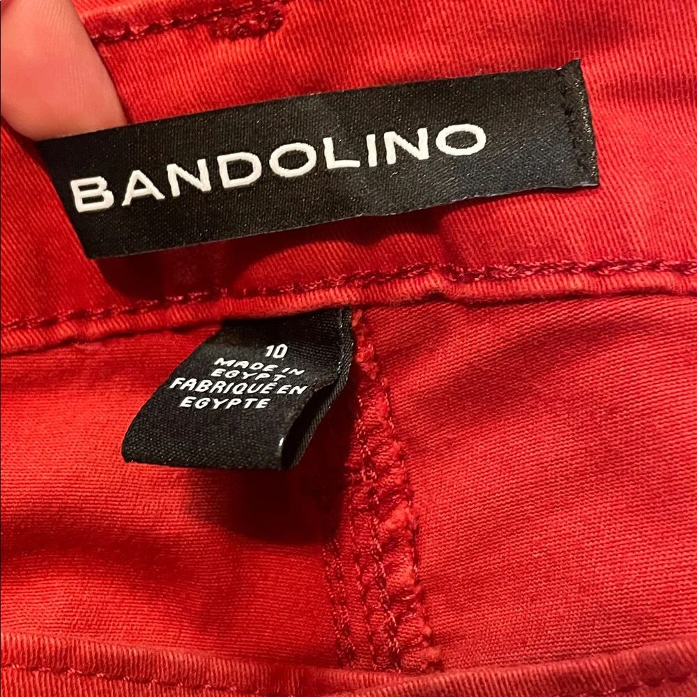 Bandolino Women's Straight Leg Burnt Orange Amy Jeans Size 10 | NWT - Picture 6 of 8
